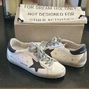 Golden Goose White /Black Super Star Classic size 37